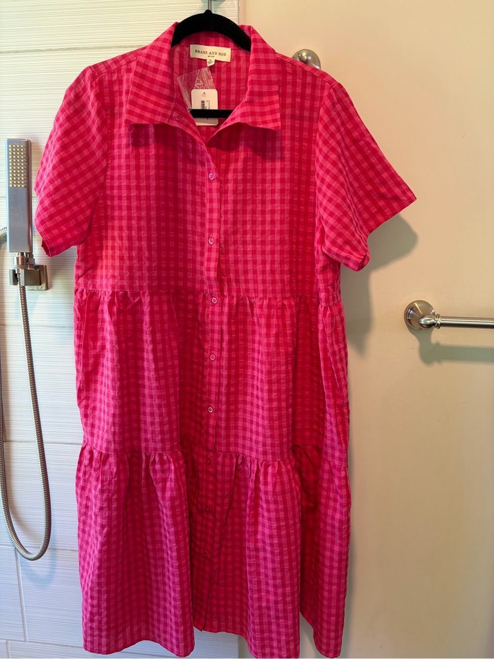 Called To Surf Brass & Roe The Summer Gingham Dress XL